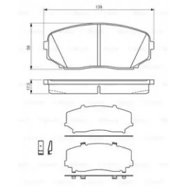 Гальмівні колодки, діскові (вир-во Bosch)