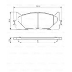 Колодки гальмівні (вир-во Bosch) 