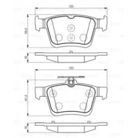 Колодки гальмівні (вир-во Bosch)