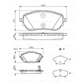 Колодки гальмівні (вир-во Bosch)