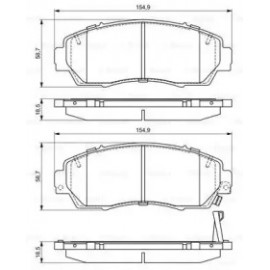 Колодки гальмівні (вир-во Bosch)