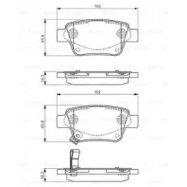 Колодки гальмівні дискові, комплект (Ви-во Bosch)