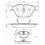 Колодки гальмівні дискові, комплект (Ви-во Bosch)  Колодки гальмівні дискові, комплект (Ви-во Bosch)