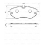 Колодки гальмівні дискові, комплект (Ви-во Bosch)  Колодки гальмівні дискові, комплект (Ви-во Bosch)