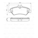 Колодки гальмівні дискові, комплект (Ви-во Bosch)  Колодки гальмівні дискові, комплект (Ви-во Bosch)