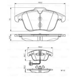 Колодки гальмівні (вир-во Bosch)