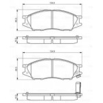 Колодки гальмівні дискові, комплект (Ви-во Bosch)  Колодки гальмівні дискові, комплект (Ви-во Bosch)