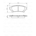 Колодки гальмівні дискові, комплект (Ви-во Bosch)  Колодки гальмівні дискові, комплект (Ви-во Bosch)