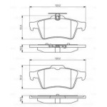 Колодки гальмівні дискові, комплект (Ви-во Bosch)  Колодки гальмівні дискові, комплект (Ви-во Bosch)