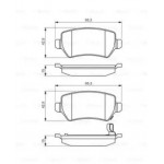 Колодки гальмівні дискові, комплект (Ви-во Bosch)  Колодки гальмівні дискові, комплект (Ви-во Bosch)