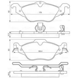 Колодки гальмівні дискові, комплект (Ви-во Bosch)