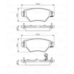 Колодки гальмівні (вир-во Bosch) 