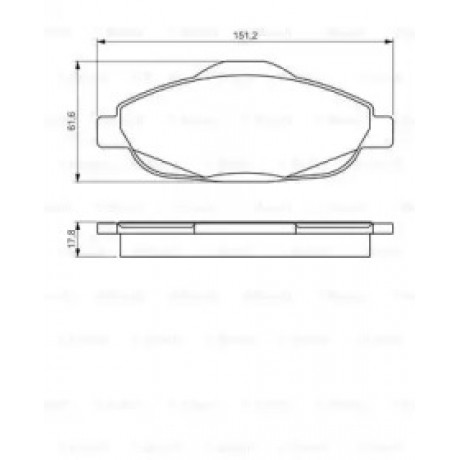 Колодка торм. диск. PEUGEOT 3008, 308, CC, SW передн. (пр-во Bosch)