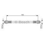 Гальмівний шланг (вир-во Bosch) 