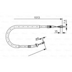 Трос ручного гальма 1.513 mm Mercedes Sprinter, Volkswagen LT (вир-во Bosch)  Трос ручного гальма 1.513 mm Mercedes Sprinter, Volkswagen LT (вир-во Bosch)