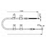 Гальмівний трос (вир-во Bosch) 