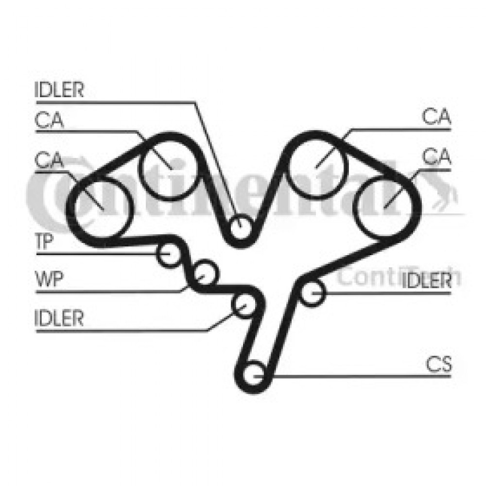 Ремінь ГРМ CITROEN C5 I 3.0 V6 03/01-08/04 (Ви-во Contitech)