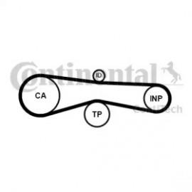 Комплект ременя ГРМ VW TOUAREG 3.0 V6 TDI 10/02 - (Вир-во Contitech)