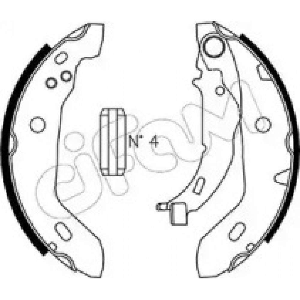 Колодка гальм. барабан. (вир-во Cifam)