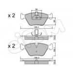 Колодка гальм. BMW 520-528i передн. (вир-во Cifam)  Колодка гальм. BMW 520-528i передн. (вир-во Cifam)