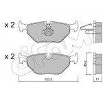 Колодка гальм. BMW 3 (E46) задн. (вир-во Cifam) 