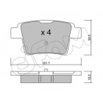 Колодки гальмівні (вир-во Cifam) 