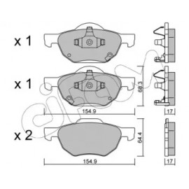 Колодки гальмівні (вир-во Cifam)