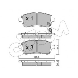 Колодки гальмівні (вир-во Cifam)  Колодки гальмівні (вир-во Cifam)
