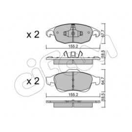 Колодки гальмівні (вир-во Cifam)