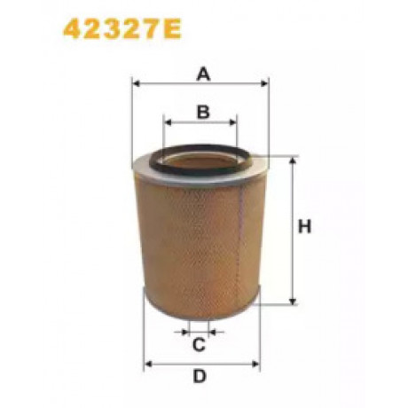Фільтр повітряний IVECO (Truck) (вир-во Wix-Filtron) AM409/1/42327E