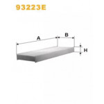 Фільтр салон. MB Actros (вир-во Wix-Filtron) K1042/93223E 