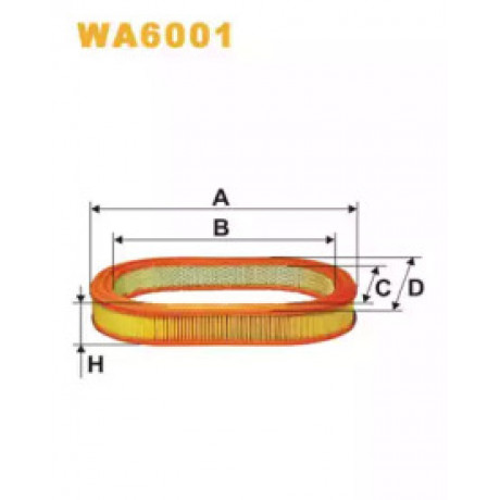 Фильтр воздушный FORD SCORPIO WA6001/AE208 (пр-во WIX-Filtron)