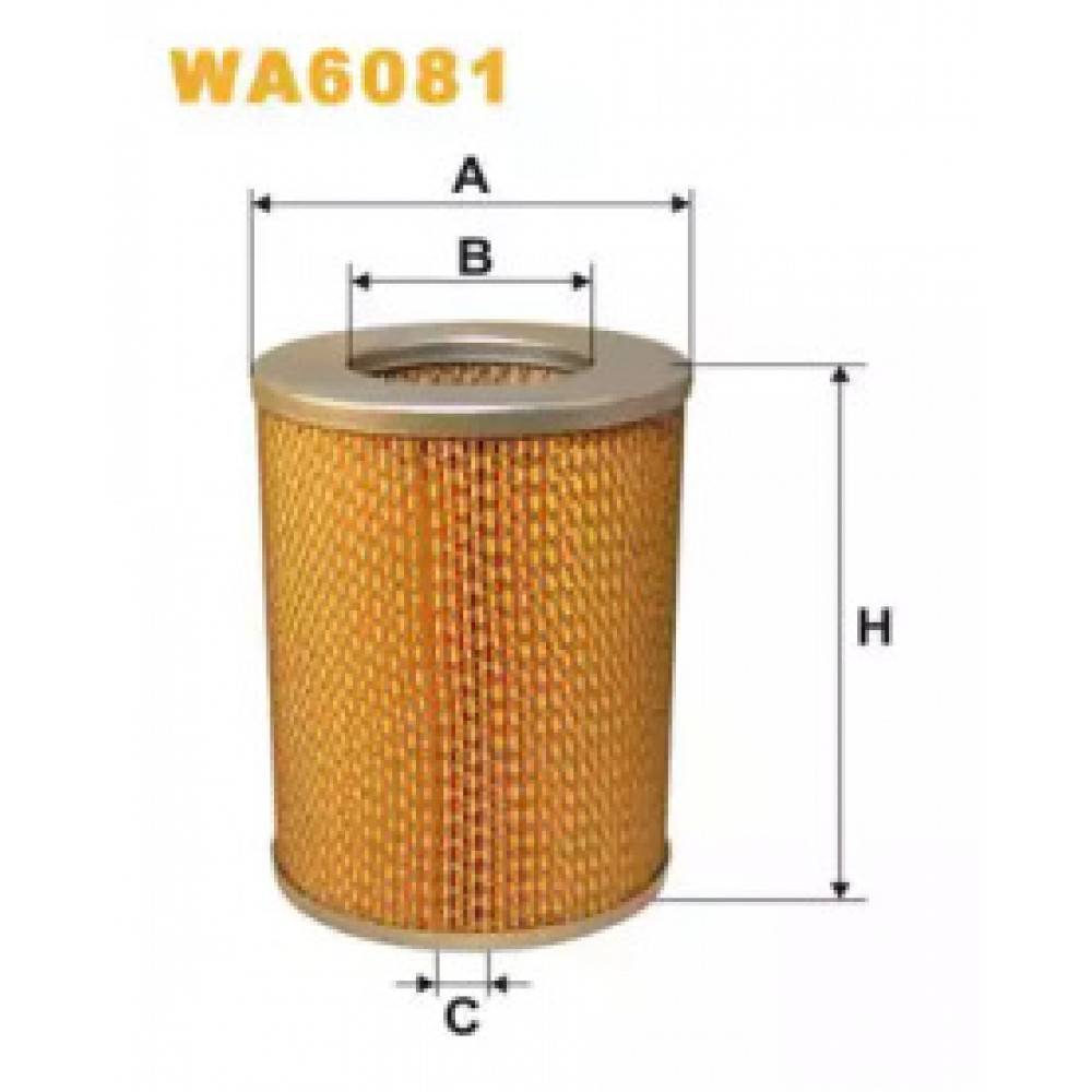 Фильтр воздушный NISSAN WA6081/AM412 (пр-во WIX-Filtron)