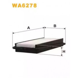 Фільтр повітряний HONDA Accord (вир-во WIX-Filtron) WA6278/AP102