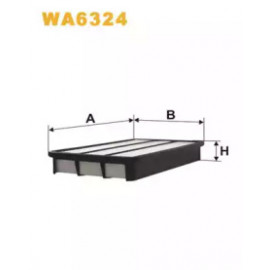 Фільтр повітряний TOYOTA Camry (вир-во WIX-Filtron) WA6324/AP143