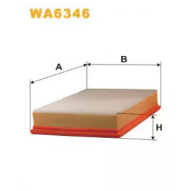 Фільтр повітряний VW Sharan (вир-во Wix-Filtron) AP159/WA6346