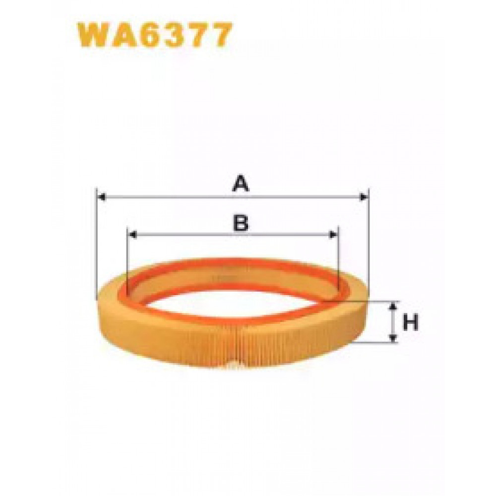 Фильтр воздушный MB W123 AR033/WA6377 (пр-во WIX-Filtron)