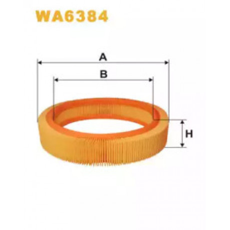 Фильтр воздушный OPEL WA6384/AR202 (пр-во WIX-Filtron UA)