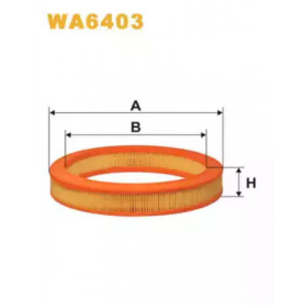 Фільтр повітряний FORD Escort (вир-во WIX-Filtron) WA6403/AR222