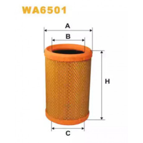 Фильтр воздушный RENAULT KANGOO AR349/WA6501 (пр-во WIX-Filtron)