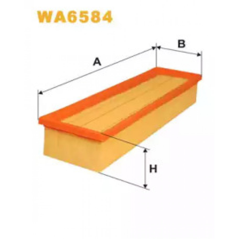 Фільтр повітряний MB 600, CL (C140), S (W140) 91-98 (вир-во WIX-FILTERS)