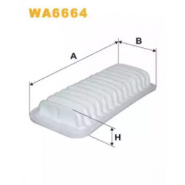 Фільтр повітряний Toyota Yaris (вир-во WIX-Filtron) WA6664/AP142/1