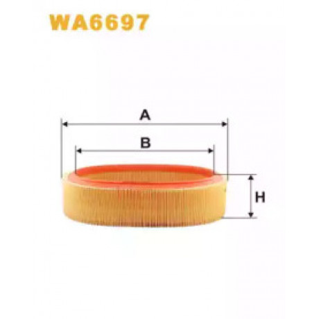 Фільтр повітряний RENAULT  (вир-во WIX-Filtron UA) WA6697/AR131/1