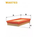 Фільтр повітряний RENAULT  (пр-во WIX-Filtron UA) WA6703/AP134/3  Фільтр повітряний RENAULT  (пр-во WIX-Filtron UA) WA6703/AP134/3