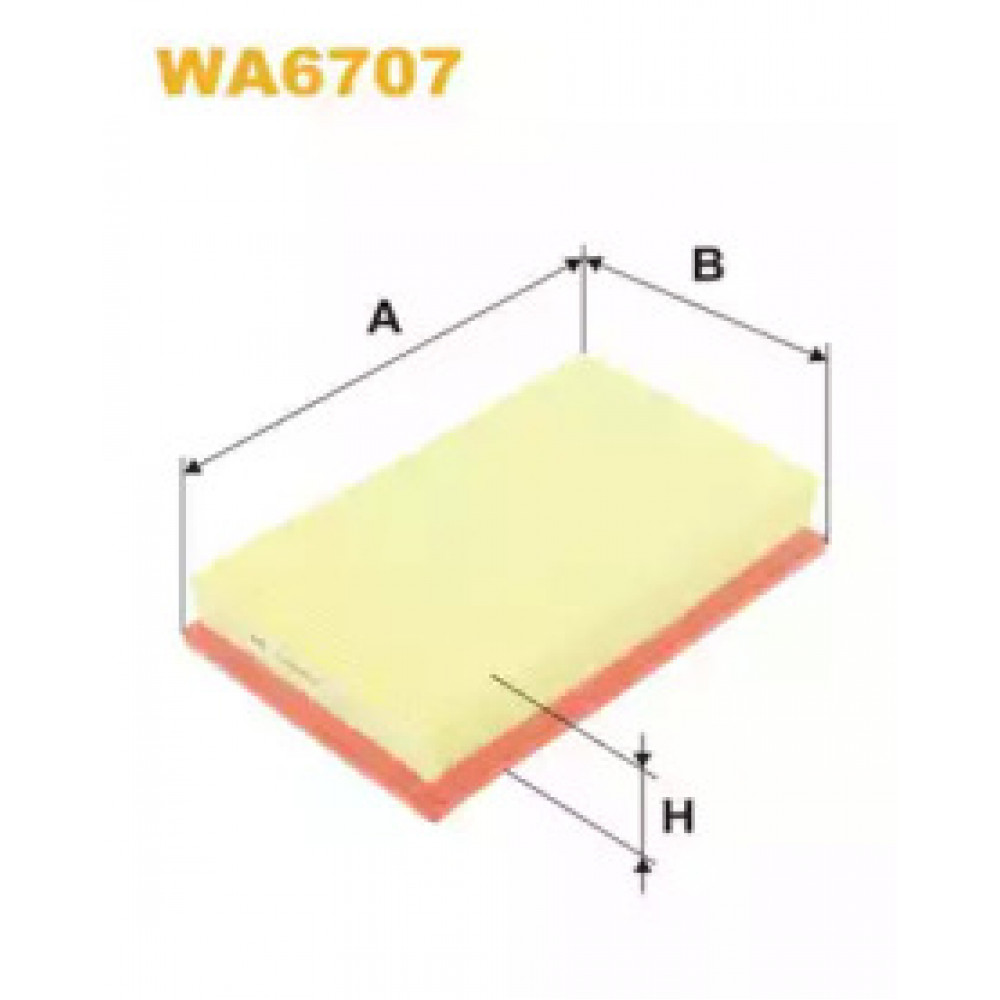 Фильтр воздушный OPEL WA6707/AP190 (пр-во WIX-Filtron)