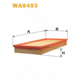 Фільтр повітряний MB A-KLASSE 160-200 CDI 04-12 (вир-во WIX-FILTERS)