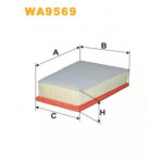 Фільтр пов.   (вир-во WIX-Filtron) WA9569/185/4  Фільтр пов.   (вир-во WIX-Filtron) WA9569/185/4