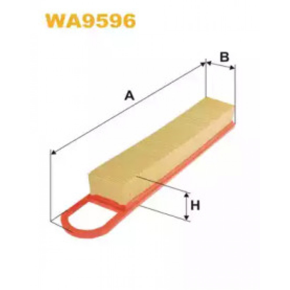 Фильтр воздушный CITROEN, PEUGEOT WA9596/AP058/8 (пр-во WIX-Filtron)