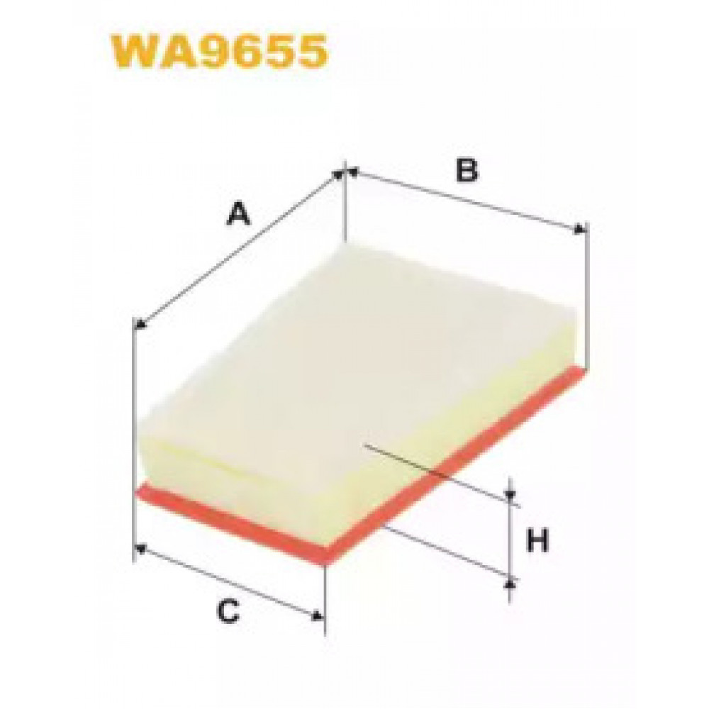 Фильтр воздушный RENAULT WA9655/AP185/6 (пр-во WIX-Filtron)