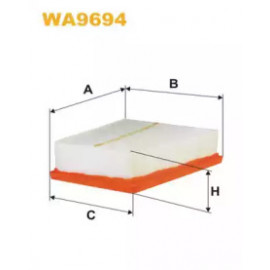 Фільтр повітрянний Renault Megane III (вир-во WIX-Filtron)